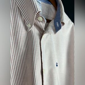 Brooks Brothers Men's Striped Oxford Shirt Supima Cotton Regent Fit